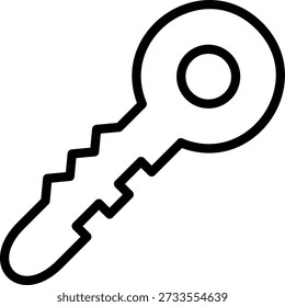 Estilo de icono de clave de diseño de Vector