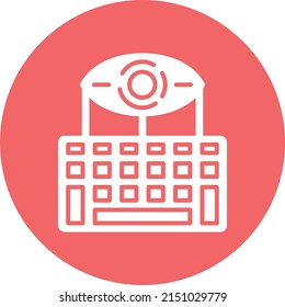 Estilo de icono de teclado de diseño de vectores
