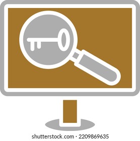 Vectordesign-Schlagwort-Symboltyp