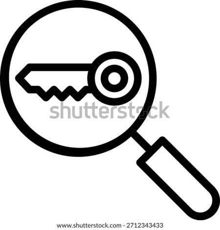 Vector Design Keyword Icon Style