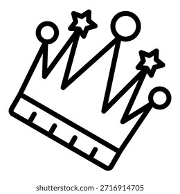 Design de vetor King Crown Icon Style