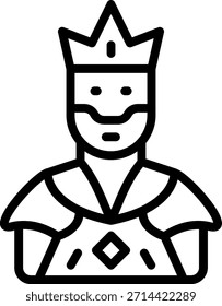 Diseño de Vector King Icon Style