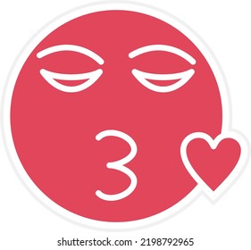 Vector Design Kiss Icon Style