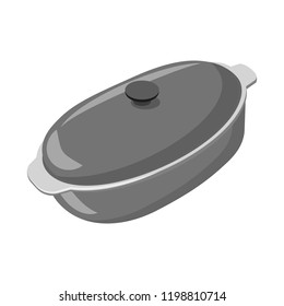 Vector design of kitchen and cook sign. Collection of kitchen and appliance vector icon for stock.