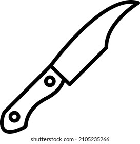 Estilo de icono de Knife de diseño de vectores