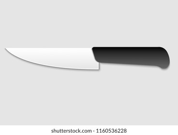 vector design of knife object shine steel effect