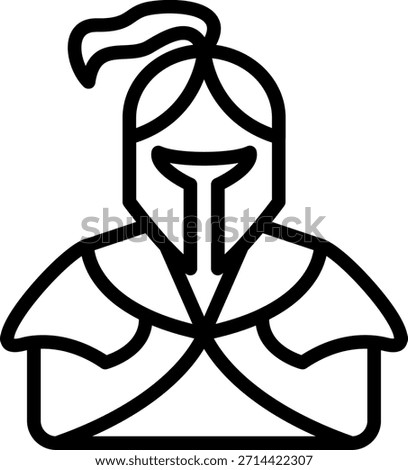 Vector Design Knight Icon Style