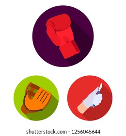 Vector design of knitted and keeper sign. Collection of knitted and hand  vector icon for stock.