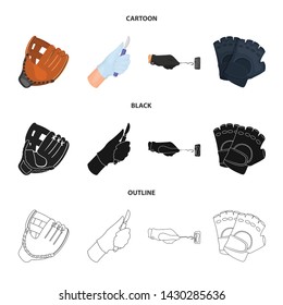 Vector design of knitted and keeper symbol. Set of knitted and hand stock vector illustration.