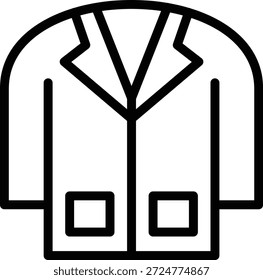Estilo de ícone de revestimento de laboratório de design de vetor