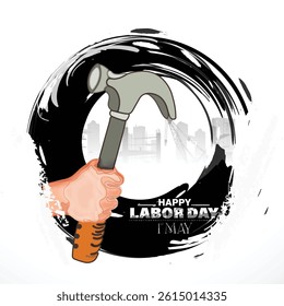 Vector design of Labor Day, illustration of labour day design, beautiful background of construction sites.