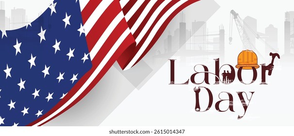 Vector design of Labor Day, illustration of labour day design, beautiful background of construction sites.