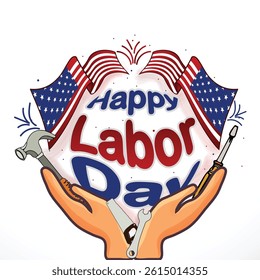 Vector design of Labor Day, illustration of labour day design, beautiful background of construction sites.