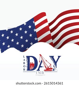 Vector design of Labor Day, illustration of labour day design, beautiful background of construction sites.