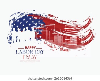 Vector design of Labor Day, illustration of labour day design, beautiful background of construction sites.