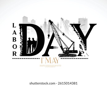 Vector design of Labor Day, illustration of labour day design, beautiful background of construction sites.