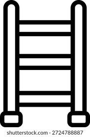 Estilo de icono de escalera de diseño de Vector