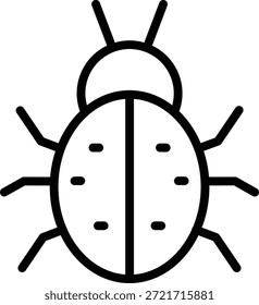 Vector Design Ladybug Icon Style