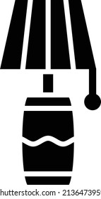 Estilo de icono de la lámpara de diseño del vector