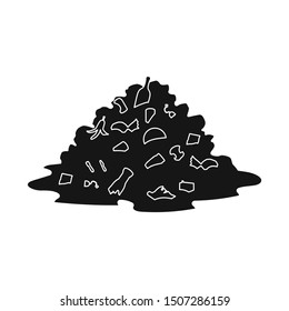 Vector Design Of Landfill And Trash Logo. Graphic Of Landfill And Dump Stock Symbol For Web.