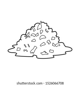 Vector design of landfill and trash symbol. Web element of landfill and dump stock symbol for web.