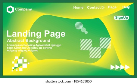 vector design of landing page background Website template for any business website, or application.