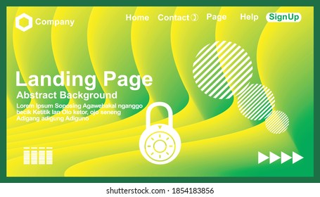 vector design of landing page background Website template for any business website, or application.