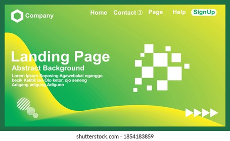 vector design of landing page background Website template for any business website, or application.