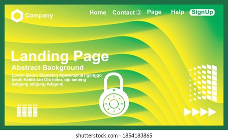 vector design of landing page background Website template for any business website, or application.