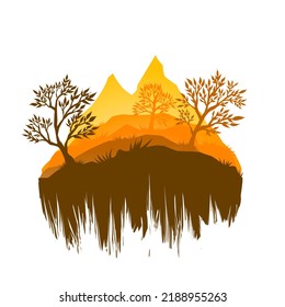 Vector design, landscape, logo, icon.