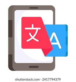      Vector design of language translator icon
