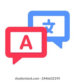 Vector design of language translator icon