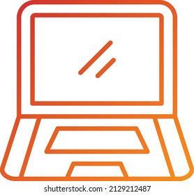 Vector Design Laptop Icon Style