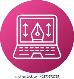 Vector Design Laptop Icon Style