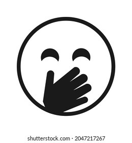 vector design laughing expression symbol
