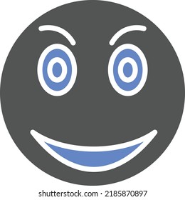 Vector Design Laughing Icon Style