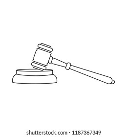 Vector design of law and lawyer icon. Collection of law and justice stock vector illustration.