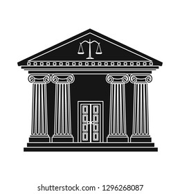Vector design of law and lawyer sign. Set of law and justice vector icon for stock.