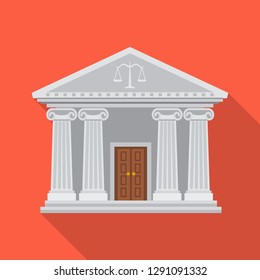 Vector design of law and lawyer symbol. Collection of law and justice vector icon for stock.