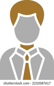 Estilo de iconos del abogado de diseño de vectores