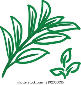 vector design with leaf theme