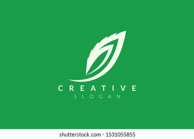 Vector design leaf various abstract shape. Minimalist leaf design, flat logo style, modern icon and symbol