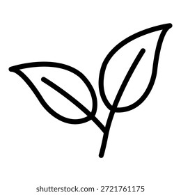 Estilo de Ícone de Vida Folhosa de Design de Vetor