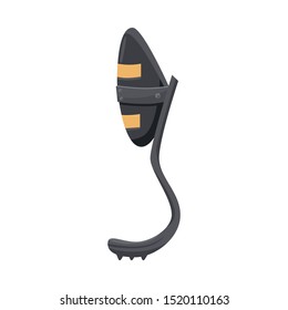 Vector design of leg and prosthesis logo. Graphic of leg and foot vector icon for Stock.