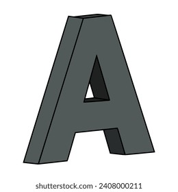 Vector design of the letter A 