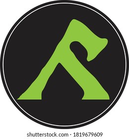 Vector design of letter A in the ancient Norman alphabets.
Logo design.