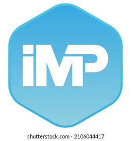 Vector design letter logotype IMP