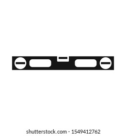 Vector design of level and measure sign. Web element of level and instrument vector icon for stock.