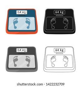 Vector design of Libra and balance  logo. Collection of Libra and digital  stock symbol for web.