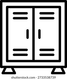 Estilo de Ícone do Bloqueador da Biblioteca de Design de Vetor